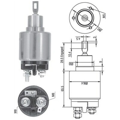Elektromagnetický spínač pre żtartér MAGNETI MARELLI 940113050322
