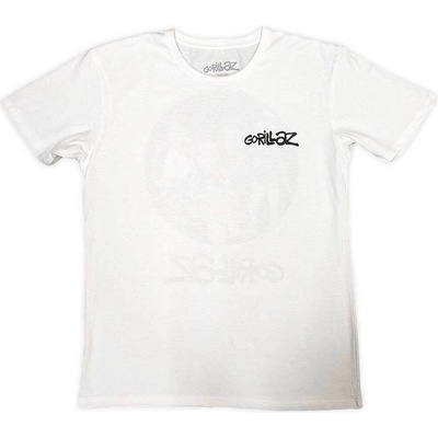 Gorillaz Song Machine Brush Logo (Back Print) White L Риза (GORTS28MW03)