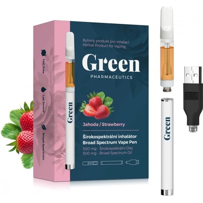 Green Pharmaceutics náplň Jahoda 500 mg CBD