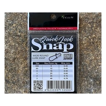 Intech Karabínka Quick Lock Snap Matt Black veľ.000