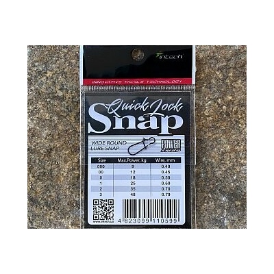 Intech Karabínka Quick Lock Snap Matt Black veľ.1