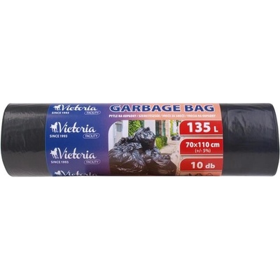 Victoria MDPE 135 l 15 μm 10 ks čierne