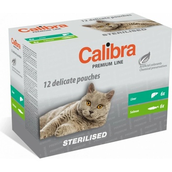 Calibra Premium Line Sterilised losos játra 12 x 100 g