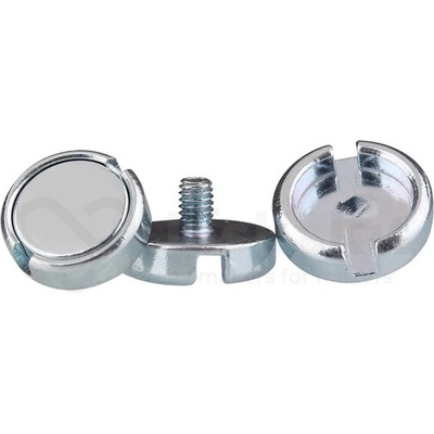 LaskaKit_cz Magnet v pouzdře s vysunutým vnějším závitem M4 10x3+4 mm