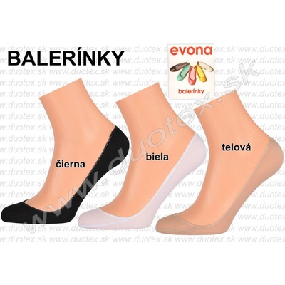 Evona dámske šľapky Balerínky čierna