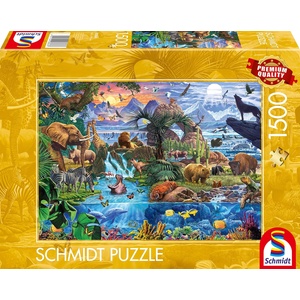 Schmidt Spiele Пъзел Schmidt от 1500 части - Панорама на дивата природа (58866)
