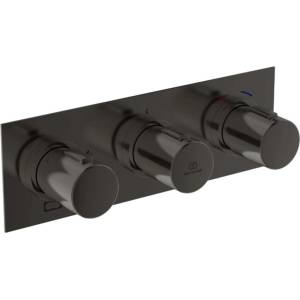 Ideal Standard Ceratherm C100 - Термостатична душ-батерия за вграждане, за 3 уреда, с корпус, Magnetic Grey A7664A5 (A7664A5)
