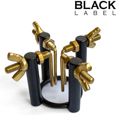 Black Label 4-Way Urethral Stretcher Black-Gold