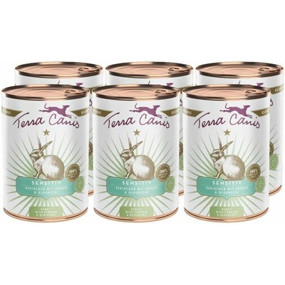 Terra Canis Sensitive Rabbit with pumpkin & blueberry 6 x 400 g