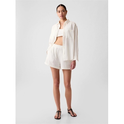 GAP dámské mušelínové kraťasy Bílé