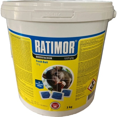 Unichem Ratimor Brodifacoum Návnada mäkká 3 kg