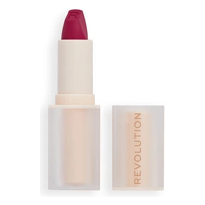 Makeup Revolution Lip Allure Soft Satin Lipstick krémový rúž so saténovým finišom Material Girl Wine 3,2 g