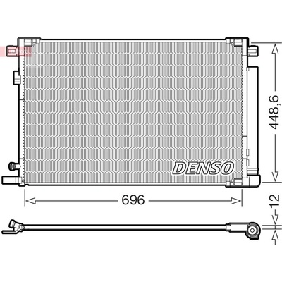 Kondenzátor klimatizace DENSO DCN50128