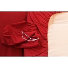 futonshop.sk PRESTIERADLO natural bedsheet na gumu cream navy sheet 90x200