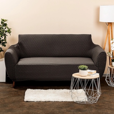 4Home Multielastický potah na dvojkřeslo Comfort Plus hnědá, 140 - 180 cm, 140 - 180 cm