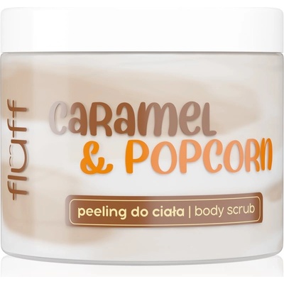 Fluff Caramel & Popcorn tělový peeling 160 ml