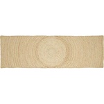 vidaXL Килим за площ Естествено и бяло 80 x 250 cm юта (42010716)