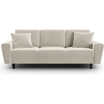 Cosmopolitan Design Бежов кадифен разтегателен диван с място за съхранение 235 cm Kyoto - Cosmopolitan Design (COS_3SF_2_F1_KYOTO1)