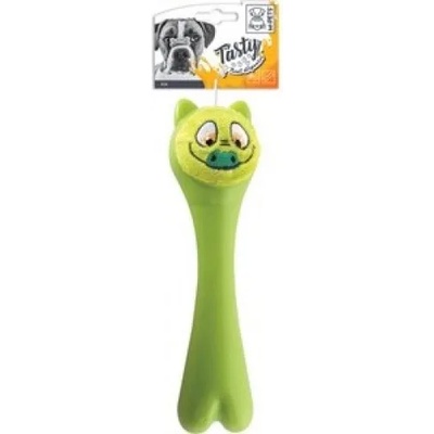 M-PETS Tasty Robi Green - Играчка за куче Роби Зелен, диспенсър за лакомства, материал TPR, С писукаща част - 23, 5 x 6, 5 x 6, 5 cm, Белгия - 10638203