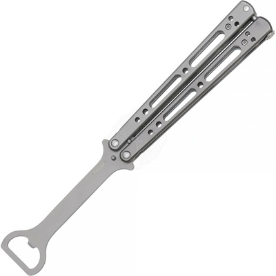 Haller Šedý motýlek Balisong s otvírákem lahví - Outlet
