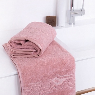 Matějovský Lumina Beige bavlnené uteráky osušky old rose staroružová 30x50 cm
