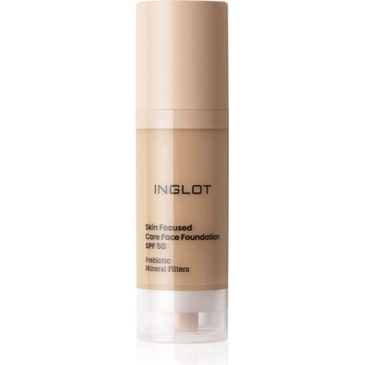 Inglot Skin Focused Care Face Foundation SPF50 krycí make-up Medium Olive 30 ml