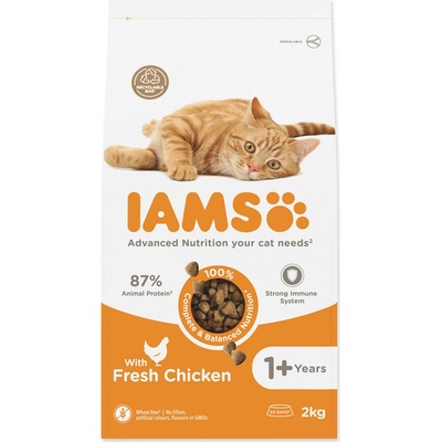 IAMS for Vitality Adult Cat Food with Fresh Chicken 2 kg