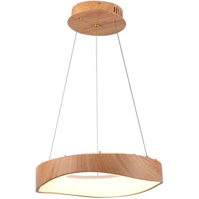 V-TAC 18w led Пендел Дизайн Дърво+Бяло Тяло d400 - 23363 (23363)