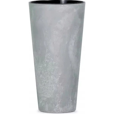 NABBI Kvetináč plast sivý 15 x 15 x 28,6 cm