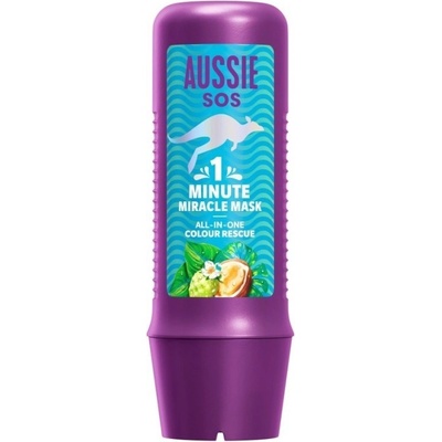 Aussie 1 Minute Miracle Color Rescue ošetrujúca maska pre farebné vlasy 250 ml