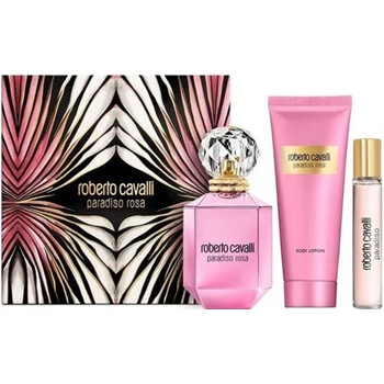 Roberto Cavalli Paradiso Rosa Gift Set - EDP 75 ml + Body Lotion 100 ml + EDP 15 ml за жени