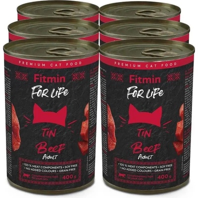 Fitmin Cat For Life Adult Beef 6 x 400 g