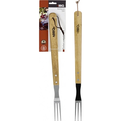 Vidlička grilovací BBQ 46x7 nerez dřevěná rukojeť