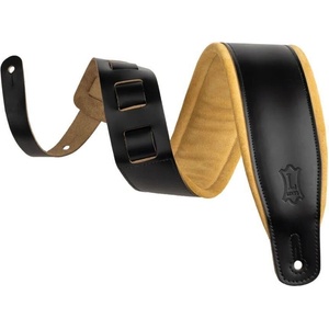 Levy's Amped Leather Black/Suede Каишка за китара (M26SPD-BLK-TAN)