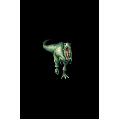 Látka funkčná teplákovina PANEL L 40x60 dino t-rex čierna