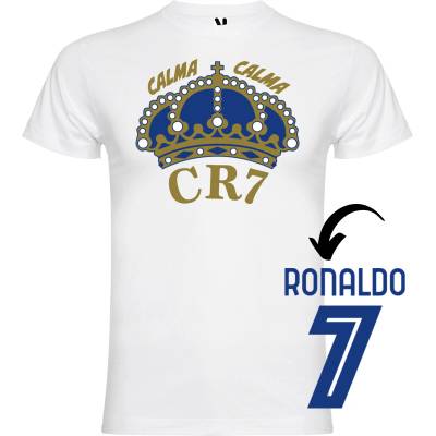 Superfutbal detské tričko CR7 biela