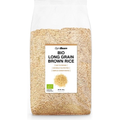 GymBeam БИО Дългозърнест кафяв ориз 500 g