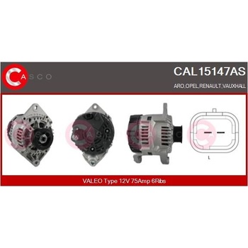 Alternátor CASCO CAL15147AS