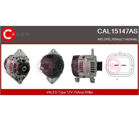 Alternátor CASCO CAL15147AS