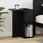 vidaXL Крайна масичка Черния дъб 35 x 40 x 55 см Инженерна дървесина (891097)