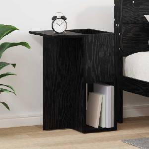 vidaXL Крайна масичка Черния дъб 35 x 40 x 55 см Инженерна дървесина (891097)