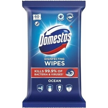 DOMESTOS Vlhčené utierky, 60 ks, "oceán"