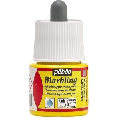 Pébéo 130-001 Мраморна боя Lemon Yellow 45 ml 1 бр (130-001)