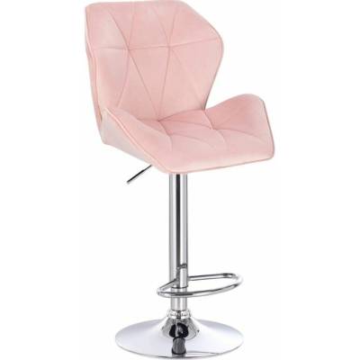 LuxuryForm Design Milano Max Velur na striebornom tanieri svetlo ružová