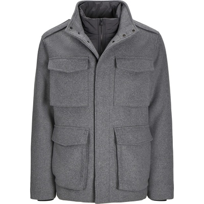 Jack and Jones Яке Jack and Jones Men's Alex Field Jacket - Grey Mel