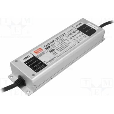 MEAN WELL ELG-240-24-3Y Napájecí zdroj: spínaný; LED; 240W; 24VDC; 10A; 100÷305VAC; IP67
