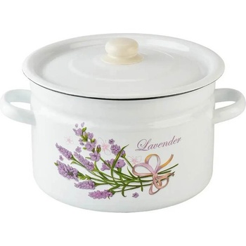 idilia 26 см (9 л. ) емайлирана тенджера с метален капак idilia разцветка Лаванда