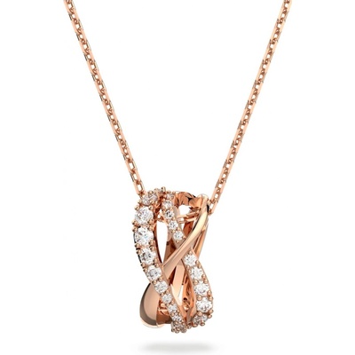 Swarovski Bronzový náhrdelník s trblietavým príveskom twist 5620549