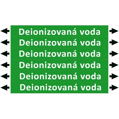 Nadrzenapalivo.cz Značení potrubí ISO 20560, deionizovaná voda PZA 009068