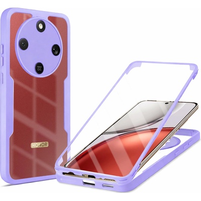 Techsuit Калъф за Honor Magic8 Lite - Techsuit ColorVerse 360 Series + Протектор - Лилав